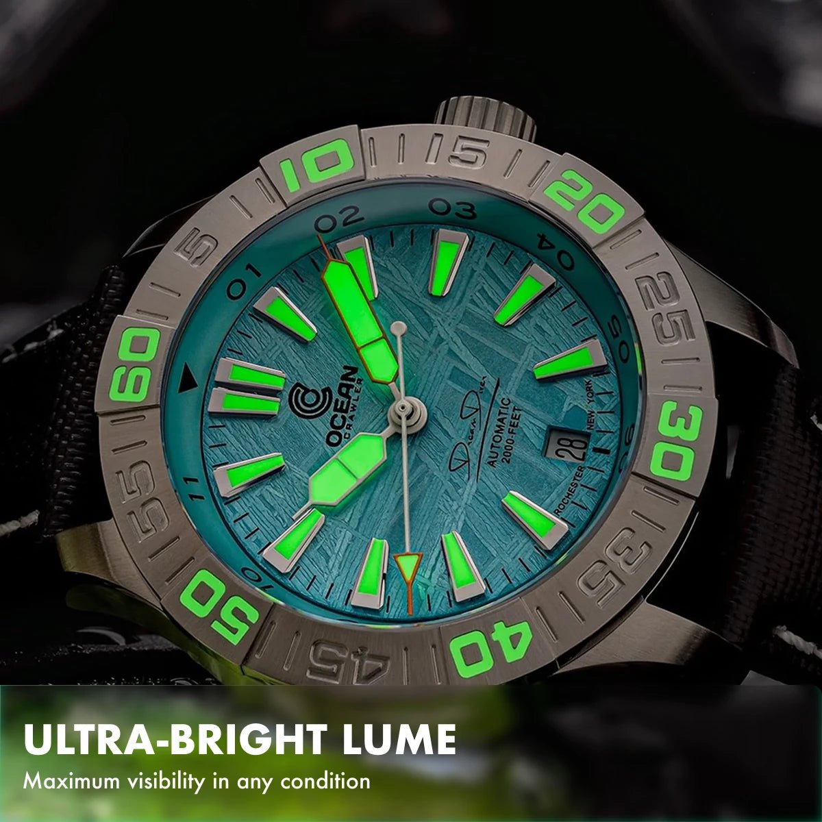 Dream Diver - Polar Ice Meteorite - Preorder – Ocean Crawler Watch Co.