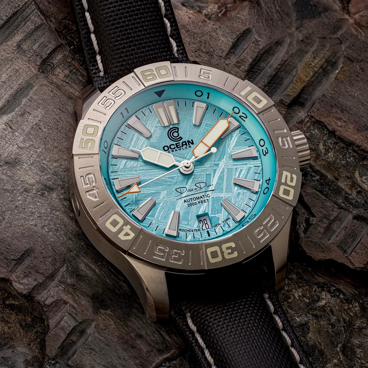 Dream Diver - Polar Ice Meteorite - Ocean Crawler Watch Co.