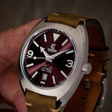 Field Crawler - Crimson Abyss - 3 Straps Included! - Preorder - Ocean Crawler Watch Co.