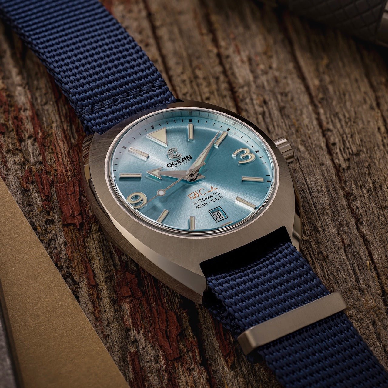 Field Crawler - Icebreaker Blue - 3 Straps Included! - Preorder - Ocean Crawler Watch Co.