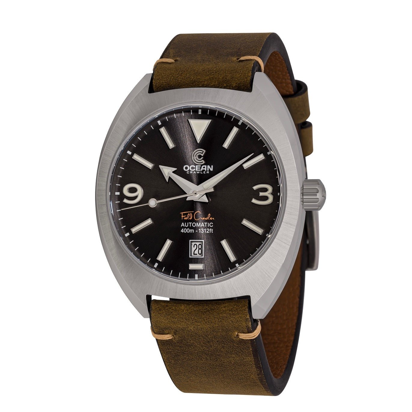 Field Crawler - Rhodium Specter - 3 Straps Included! - Preorder - Ocean Crawler Watch Co.