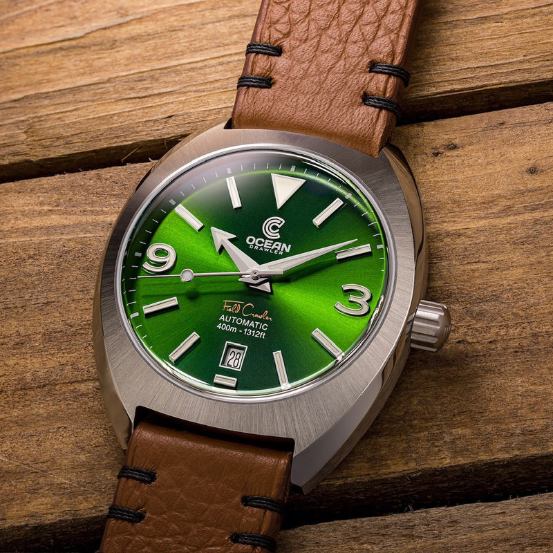 Field Crawler - Sunburst Green - Preorder - Ocean Crawler Watch Co.