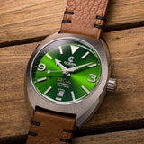 Field Crawler - Sunburst Green - Preorder - Ocean Crawler Watch Co.