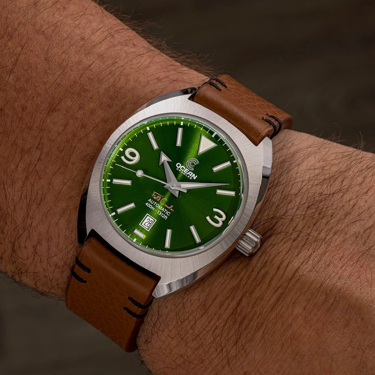 Field Crawler - Sunburst Green - Preorder - Ocean Crawler Watch Co.