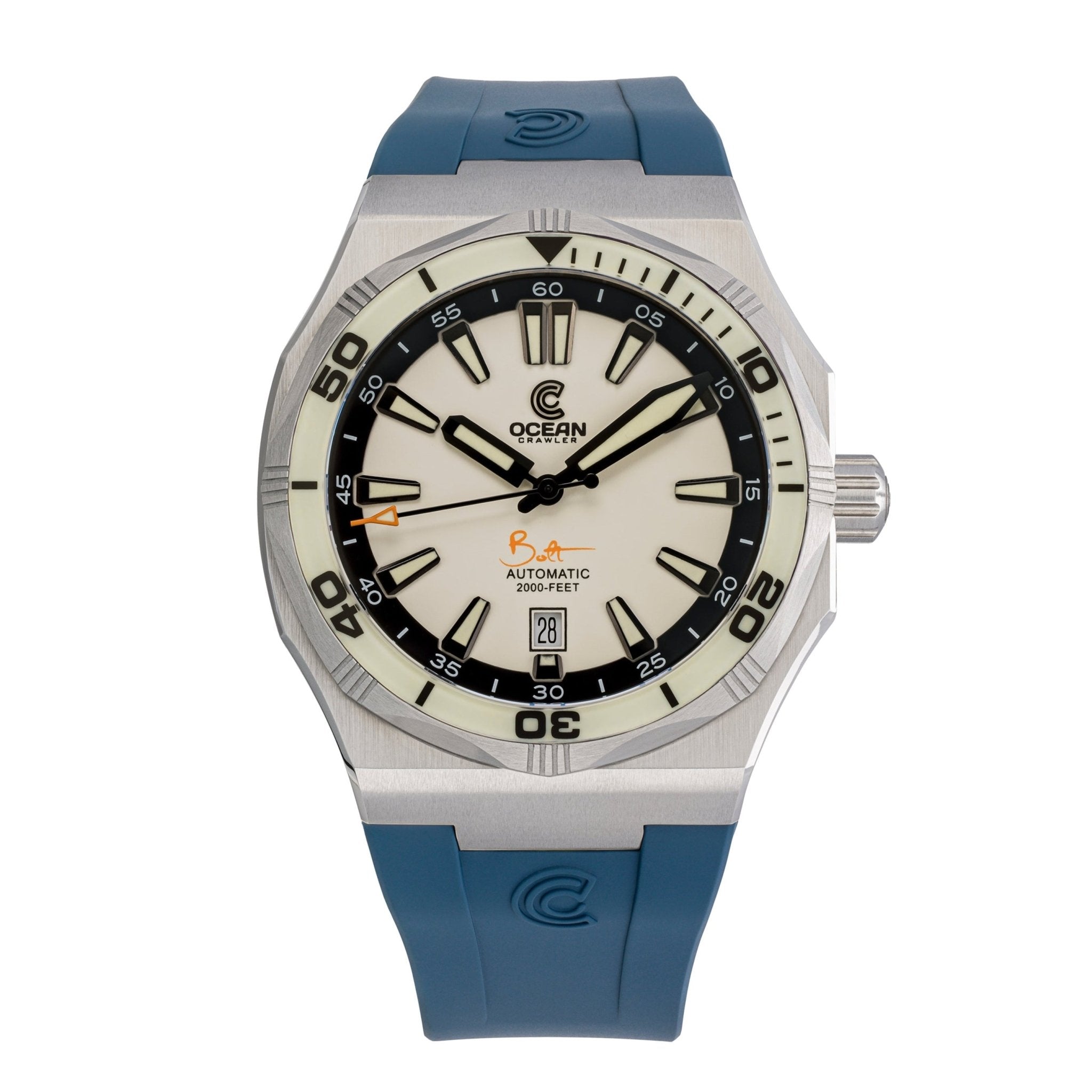 Ocean Crawler Bolt - LumeWave Edition - Blue - Ocean Crawler Watch Co.