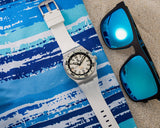 Ocean Crawler Bolt - LumeWave Edition - White - Ocean Crawler Watch Co.