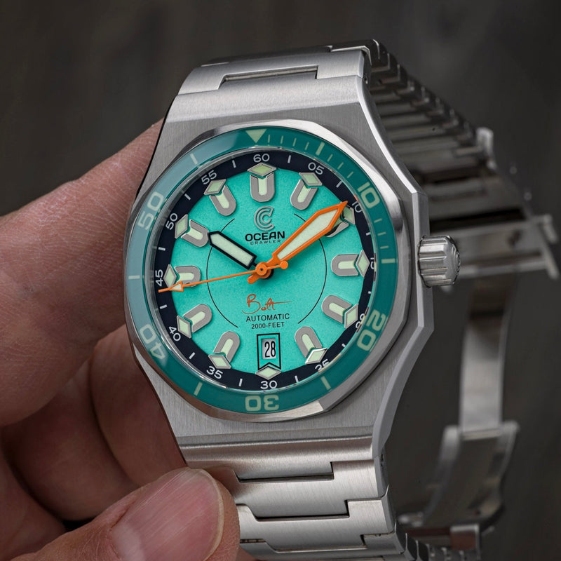 Ocean Crawler Bolt - Prototype - Aqua - Ocean Crawler Watch Co.
