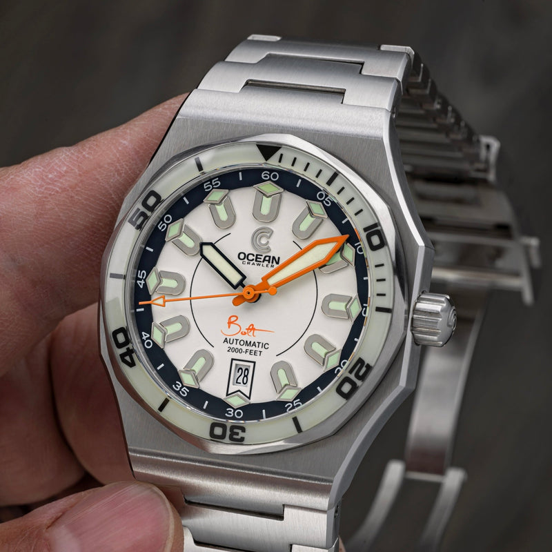 Ocean Crawler Bolt - Prototype - Full Lume - Ocean Crawler Watch Co.