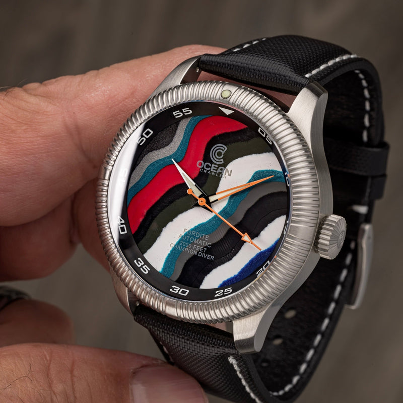 Ocean Crawler Champion Diver - Fordite - Unique Piece - Sample - Ocean Crawler Watch Co.