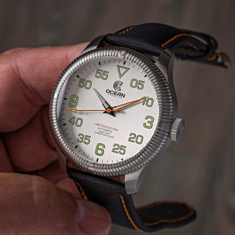 Ocean Crawler Champion Diver - Submarine Silver - Sample - Like New - Ocean Crawler Watch Co.