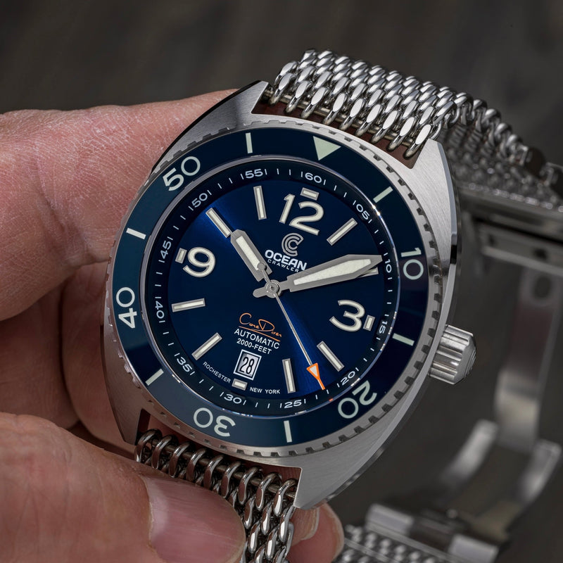 Ocean Crawler Core Diver - 2024 Blue - Prototype - Ocean Crawler Watch Co.