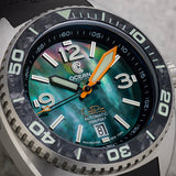 Ocean Crawler Core Diver - Black Mother of Pearl - Sample - Like New - Ocean Crawler Watch Co.