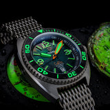 Ocean Crawler Core Diver - Black Mother of Pearl - Sample - Like New - Ocean Crawler Watch Co.