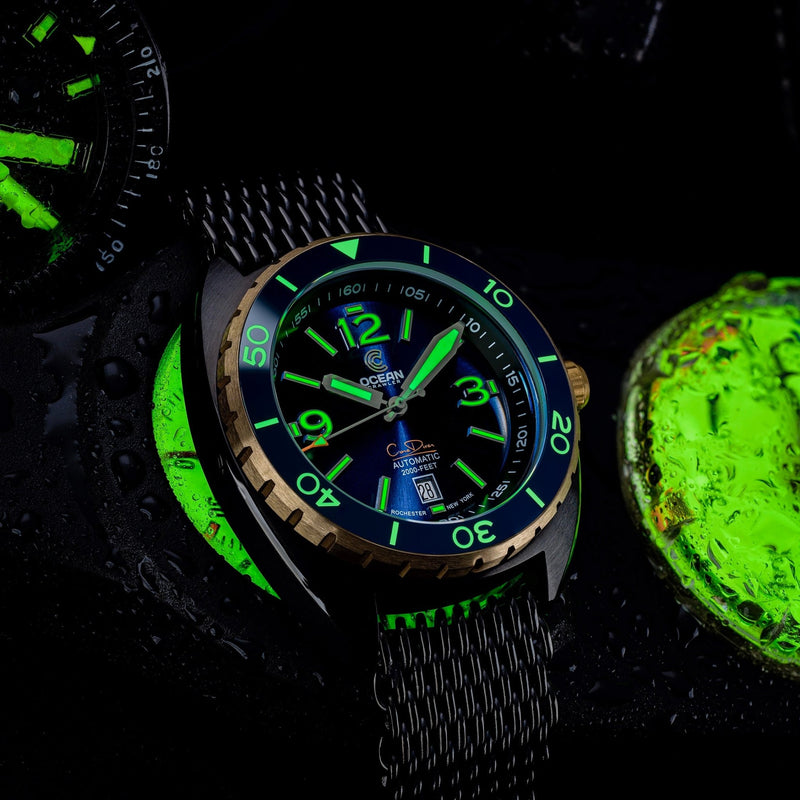 Ocean Crawler Core Diver - Bronze - Blue - DLC - Ocean Crawler Watch Co.