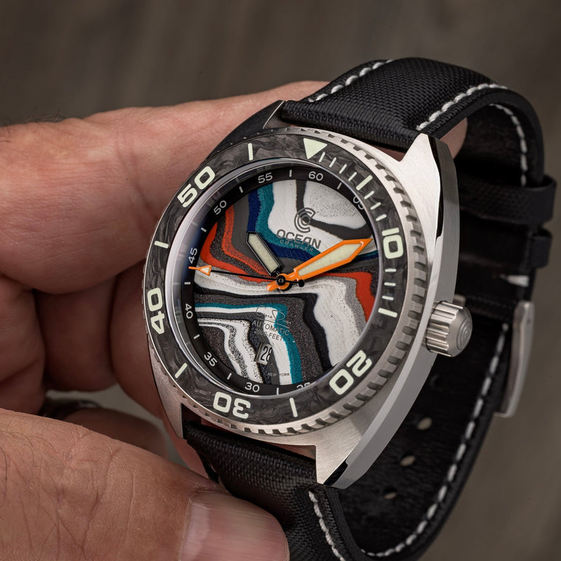 Ocean Crawler Core Diver - Fordite - Sample #5 - New - Ocean Crawler Watch Co.