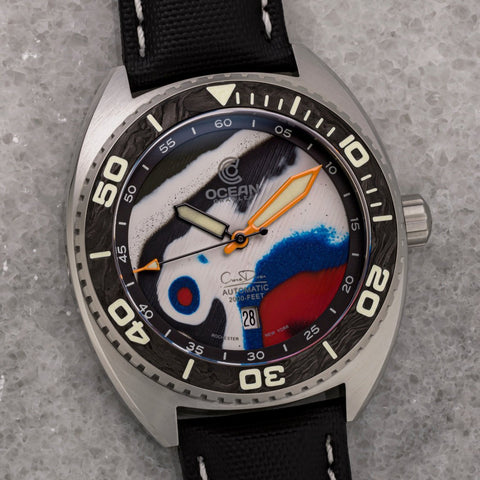 Ocean Crawler Core Diver - Fordite - Unique piece - Assembly Line Legend - Ocean Crawler Watch Co.
