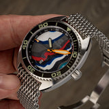 Ocean Crawler Core Diver - Fordite - Unique piece - Gran Torino - Ocean Crawler Watch Co.