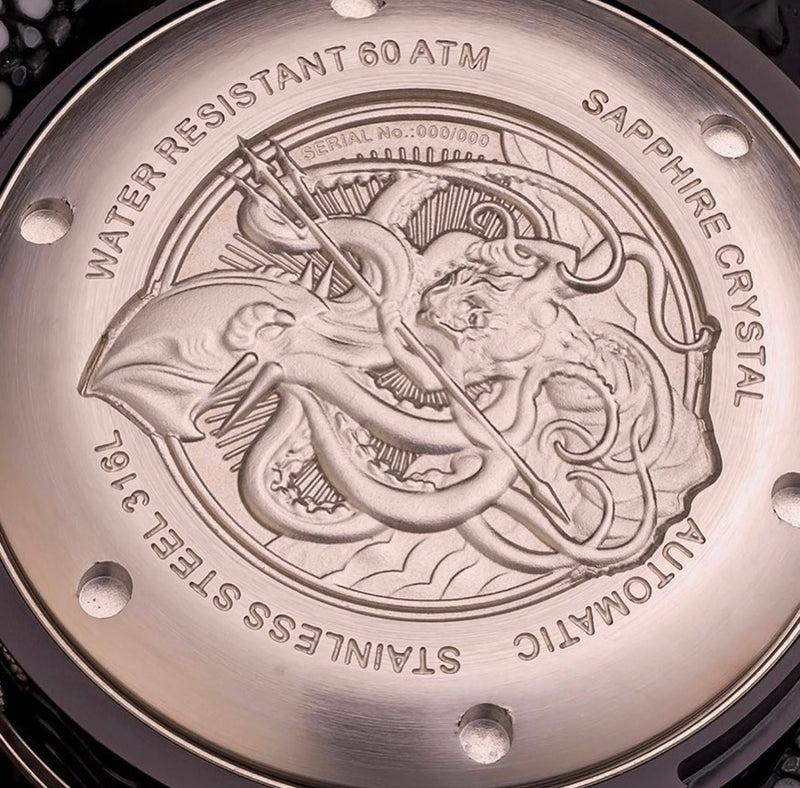 Ocean Crawler Core Diver - Fordite - Unique piece - Road Warrior - Ocean Crawler Watch Co.