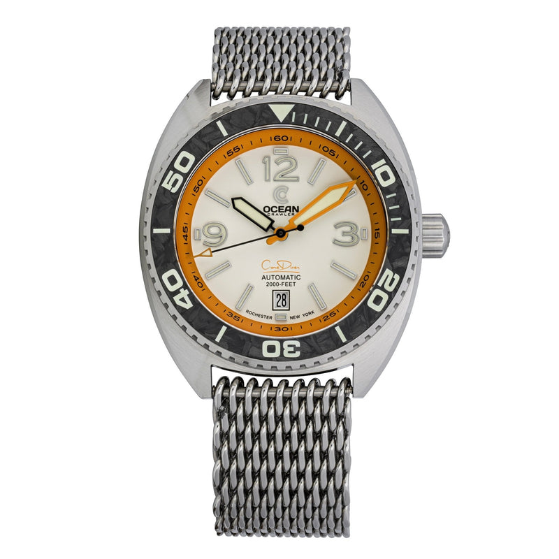 Ocean Crawler Core Diver - Full Lume Dial Carbon Bezel - 2 Straps Included! - Preorder - Ocean Crawler Watch Co.