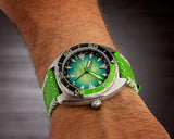 Ocean Crawler Core Diver GMT V3 - Green/Green - Ocean Crawler Watch Co.