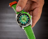 Ocean Crawler Core Diver GMT V3 - Green/Green - Ocean Crawler Watch Co.