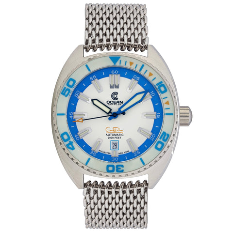 Ocean Crawler Core Diver - Spring Time 2024 - Full Lume Blue - Ocean Crawler Watch Co.