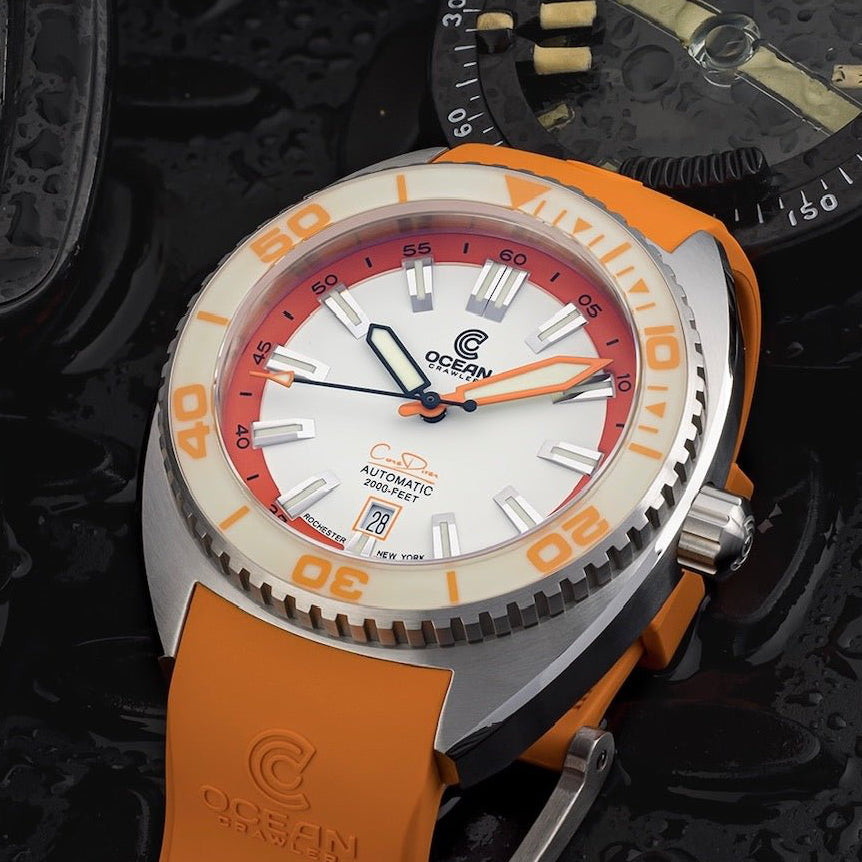 Core Diver - Spring Time - Full Lume Orange - 2 Straps Included ...
