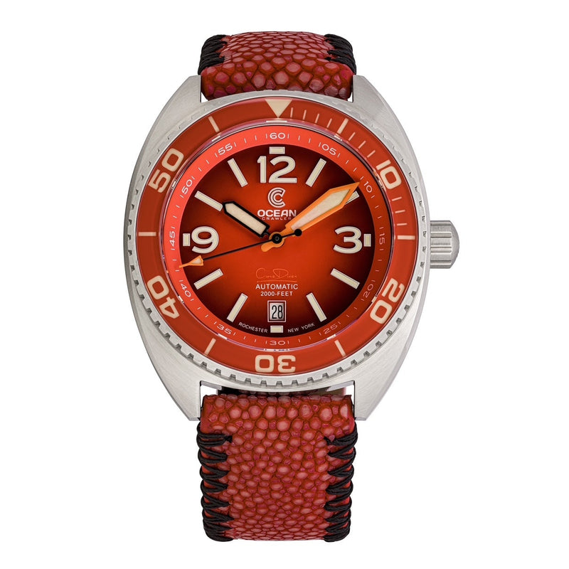 Ocean Crawler Core Diver - Summer Series - Red Reef - Preorder - Ocean Crawler Watch Co.