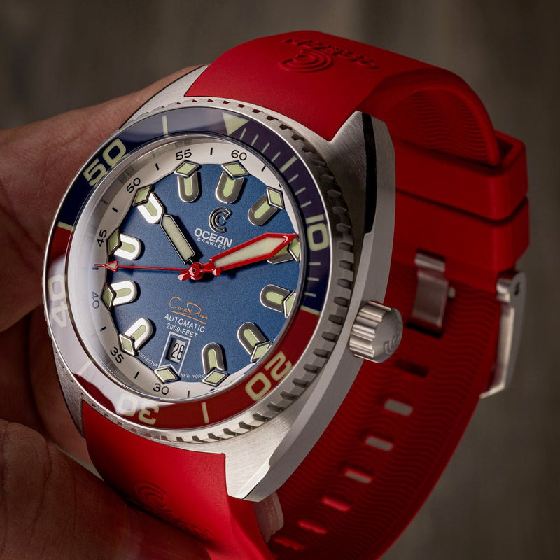Ocean Crawler Core Diver - The Patriot - Ocean Crawler Watch Co.