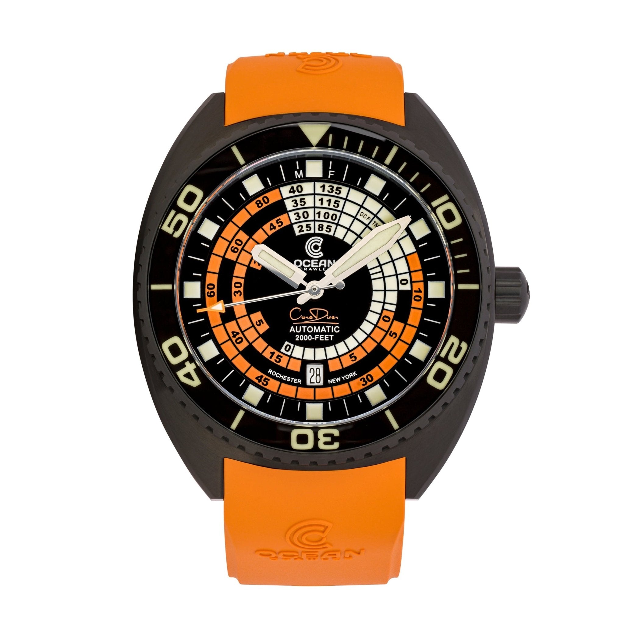 Ocean Crawler Decompression Timer - Black - DLC - Ocean Crawler Watch Co.