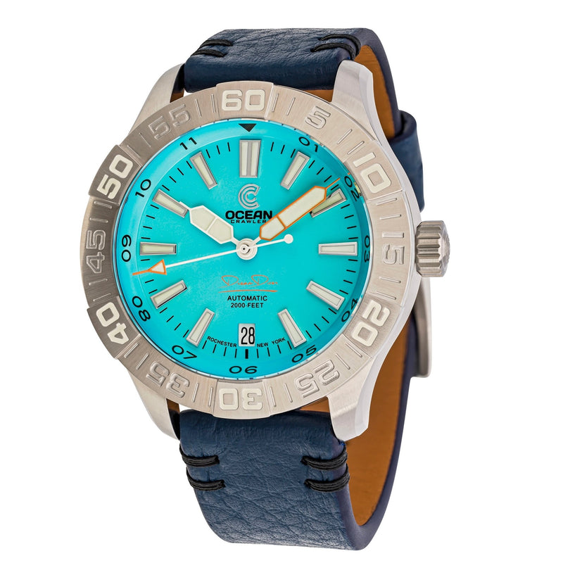 Blue Leather Strap