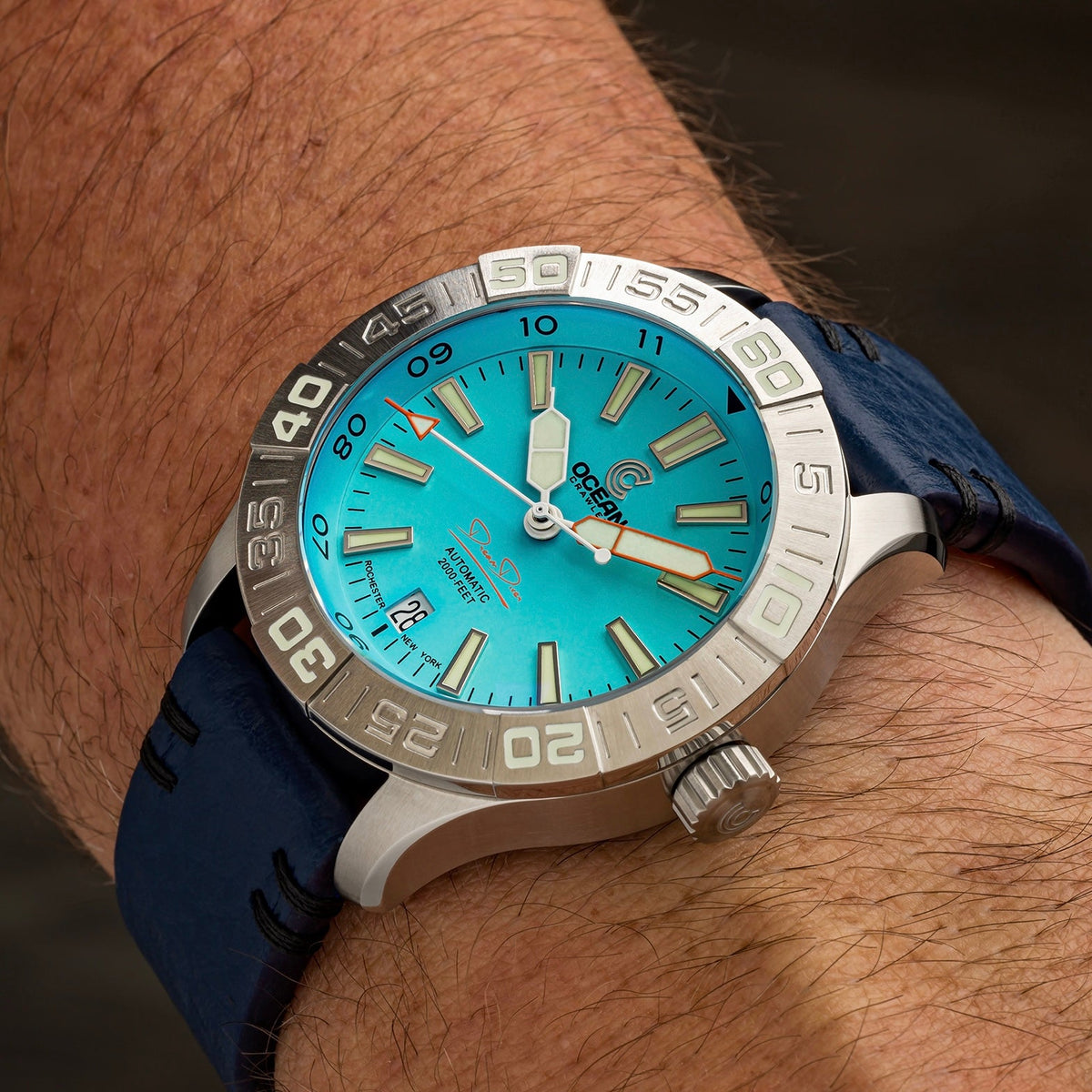 Ocean Crawler Dream Diver 2025 - Aqua - Ocean Crawler Watch Co.
