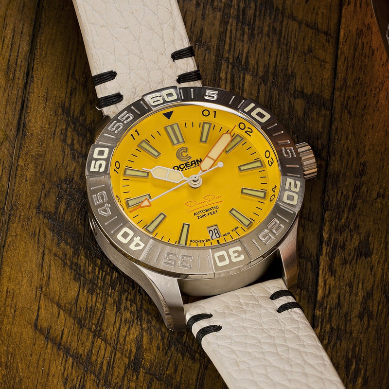 Ocean Crawler Dream Diver 2025 - Yellow - Ocean Crawler Watch Co.