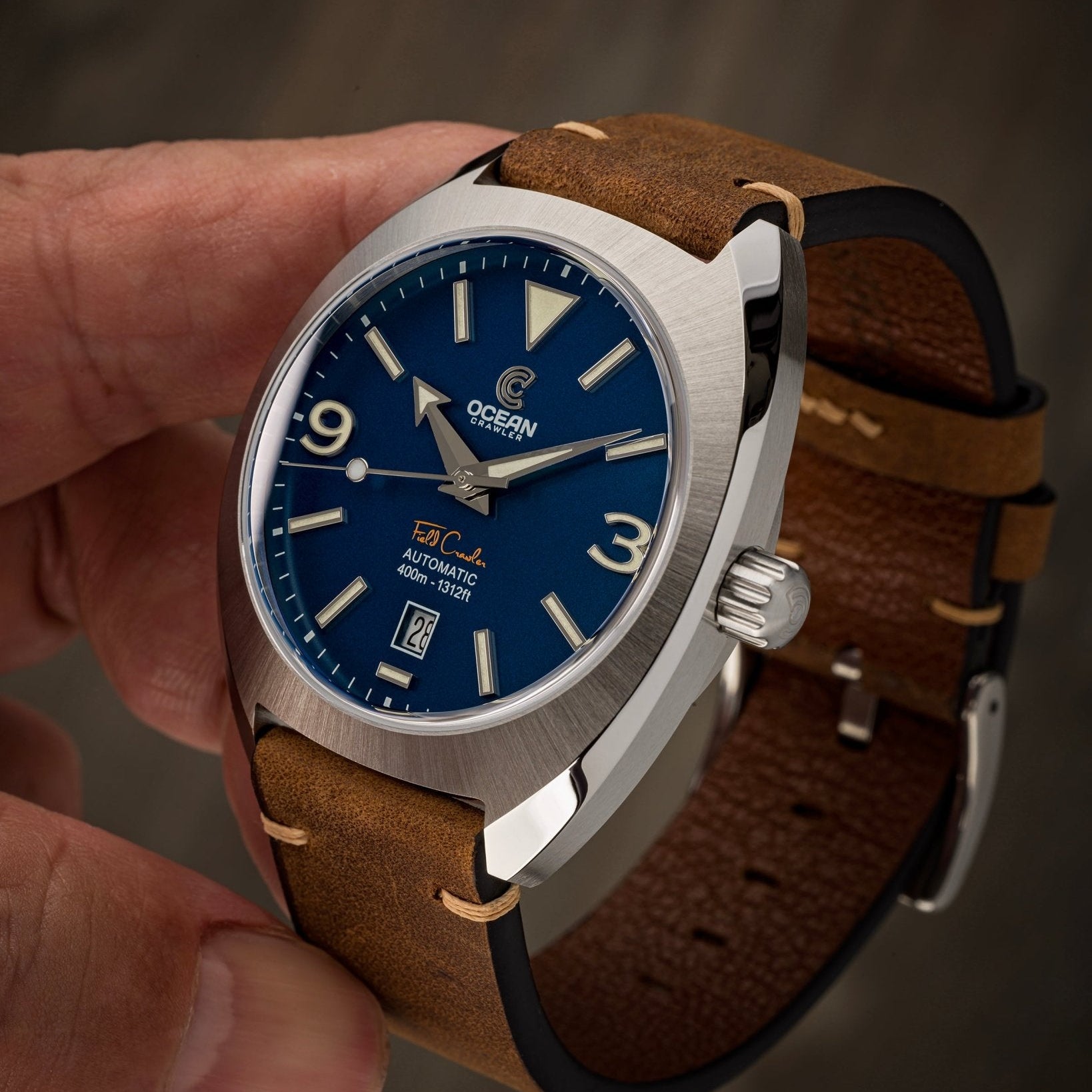 Field Crawler - Blue – Ocean Crawler Watch Co.
