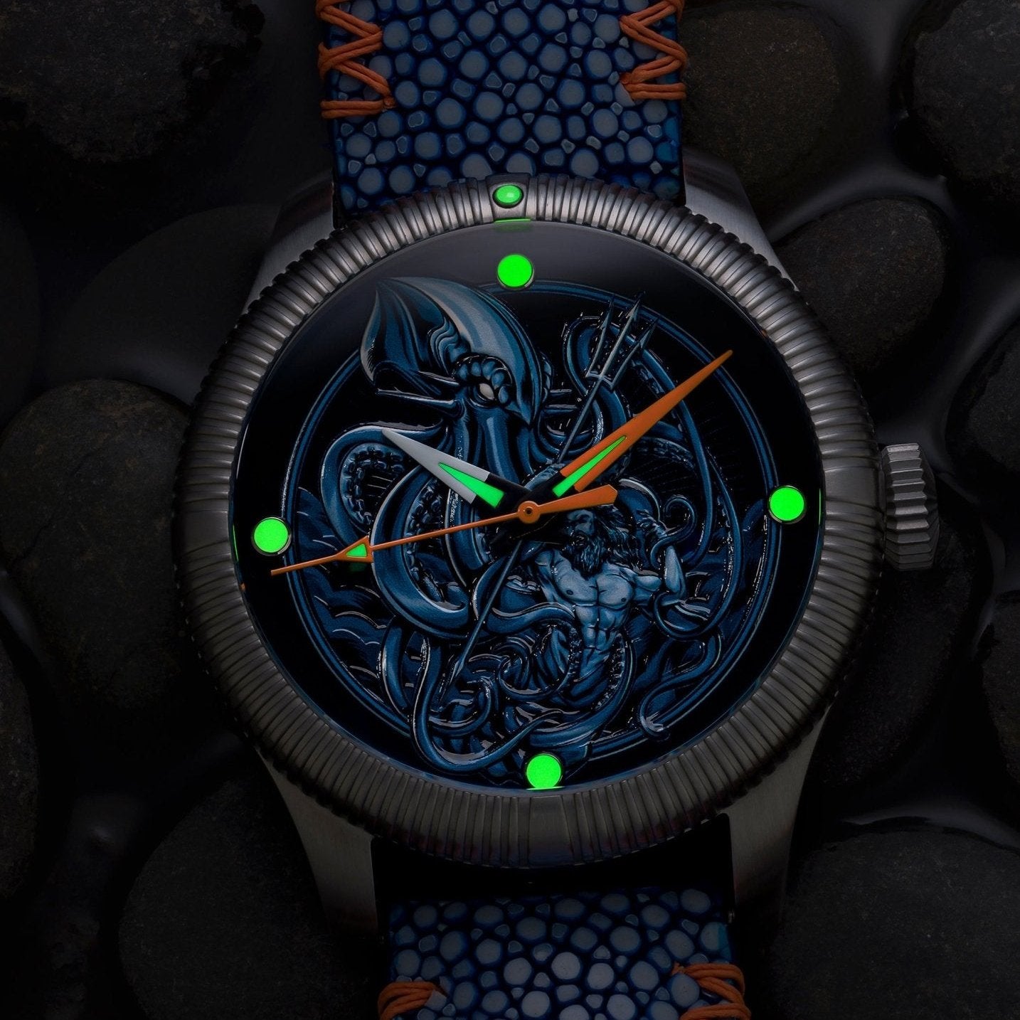 Kraken Vs Neptune - Ceramic-Enamel Dial - LE