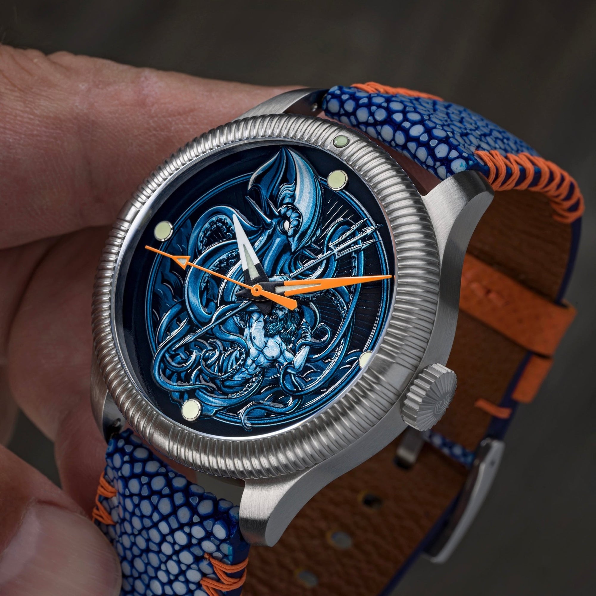 Kraken Vs Neptune - Ceramic-Enamel Dial - LE