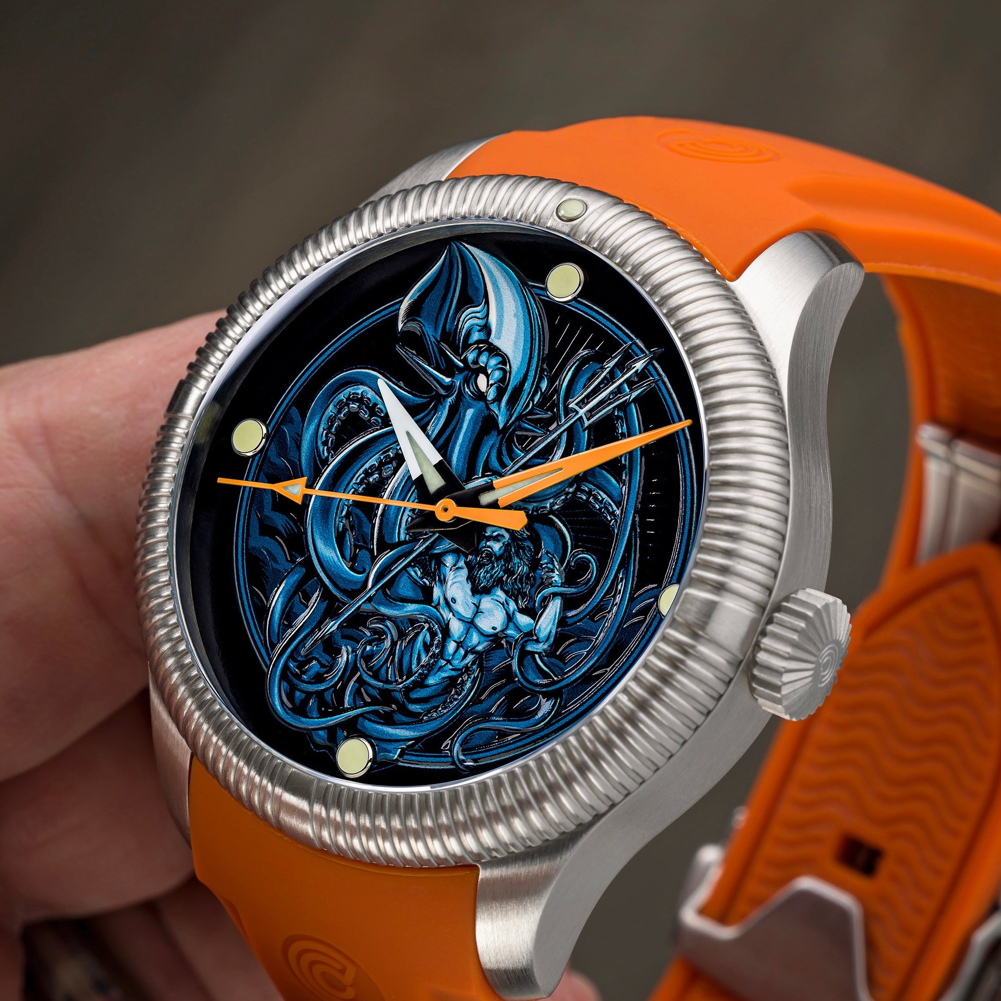 Kraken Vs Neptune - Ceramic-Enamel Dial - LE