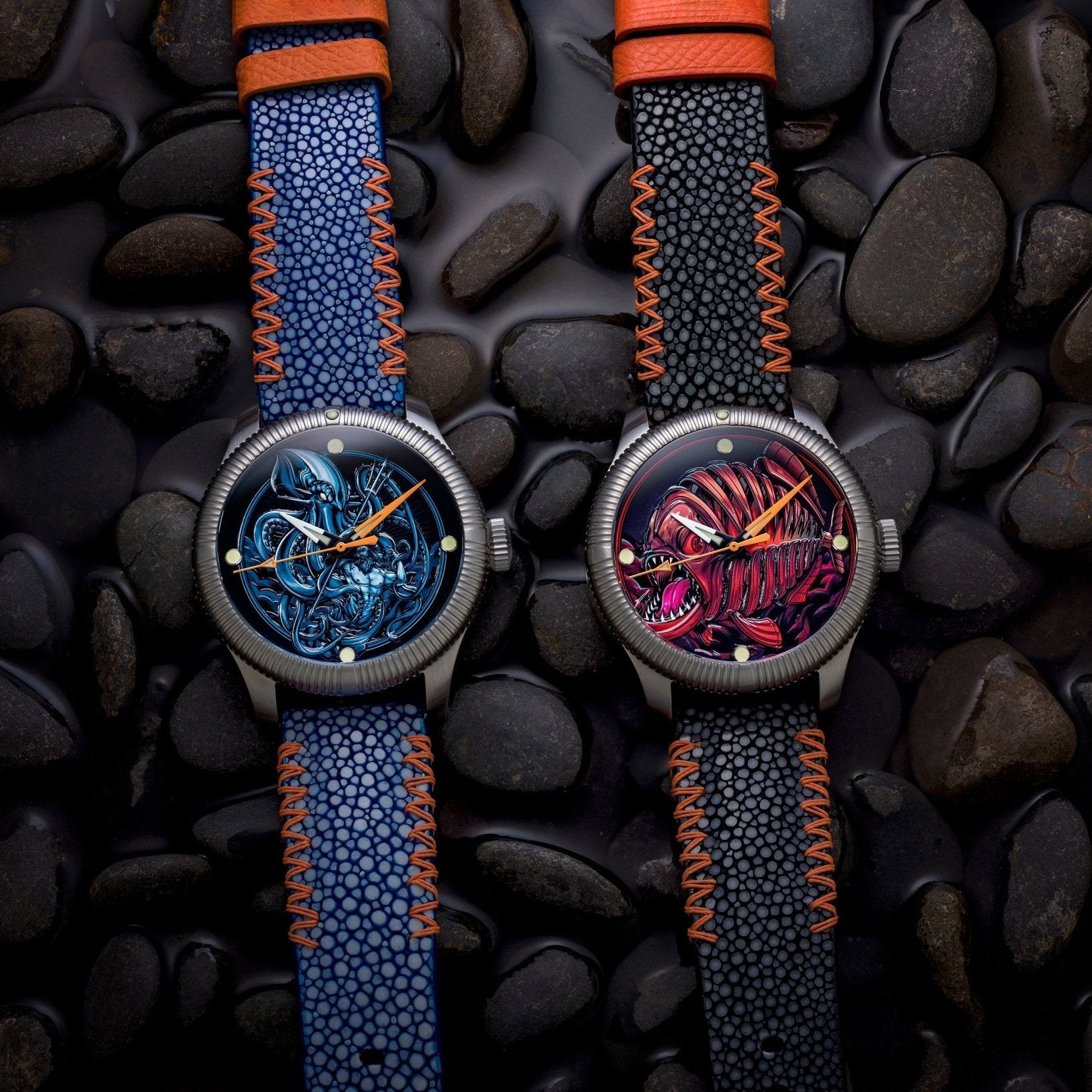 Kraken Vs Neptune - Ceramic-Enamel Dial - LE