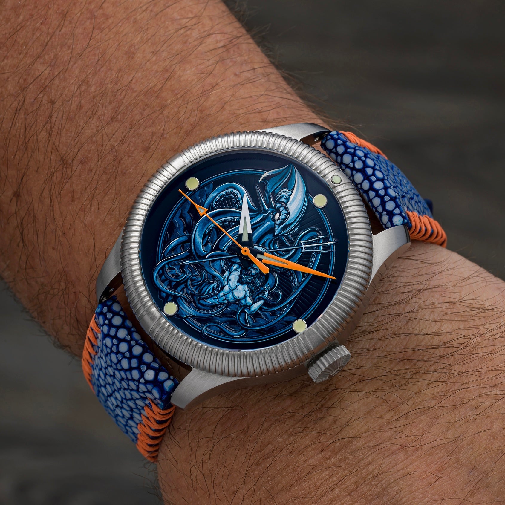 Kraken Vs Neptune - Ceramic-Enamel Dial - LE