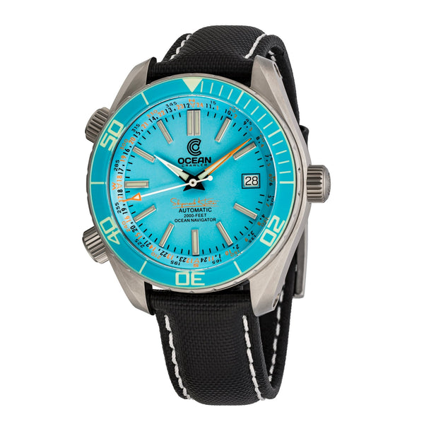 Ocean Crawler Ocean Navigator - Aqua V3 - Titanium - Ocean Crawler Watch Co.