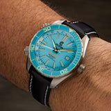 Ocean Crawler Ocean Navigator - Aqua V3 - Titanium - Ocean Crawler Watch Co.