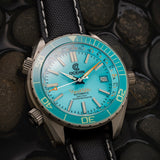 Ocean Crawler Ocean Navigator - Aqua V3 - Titanium - Ocean Crawler Watch Co.