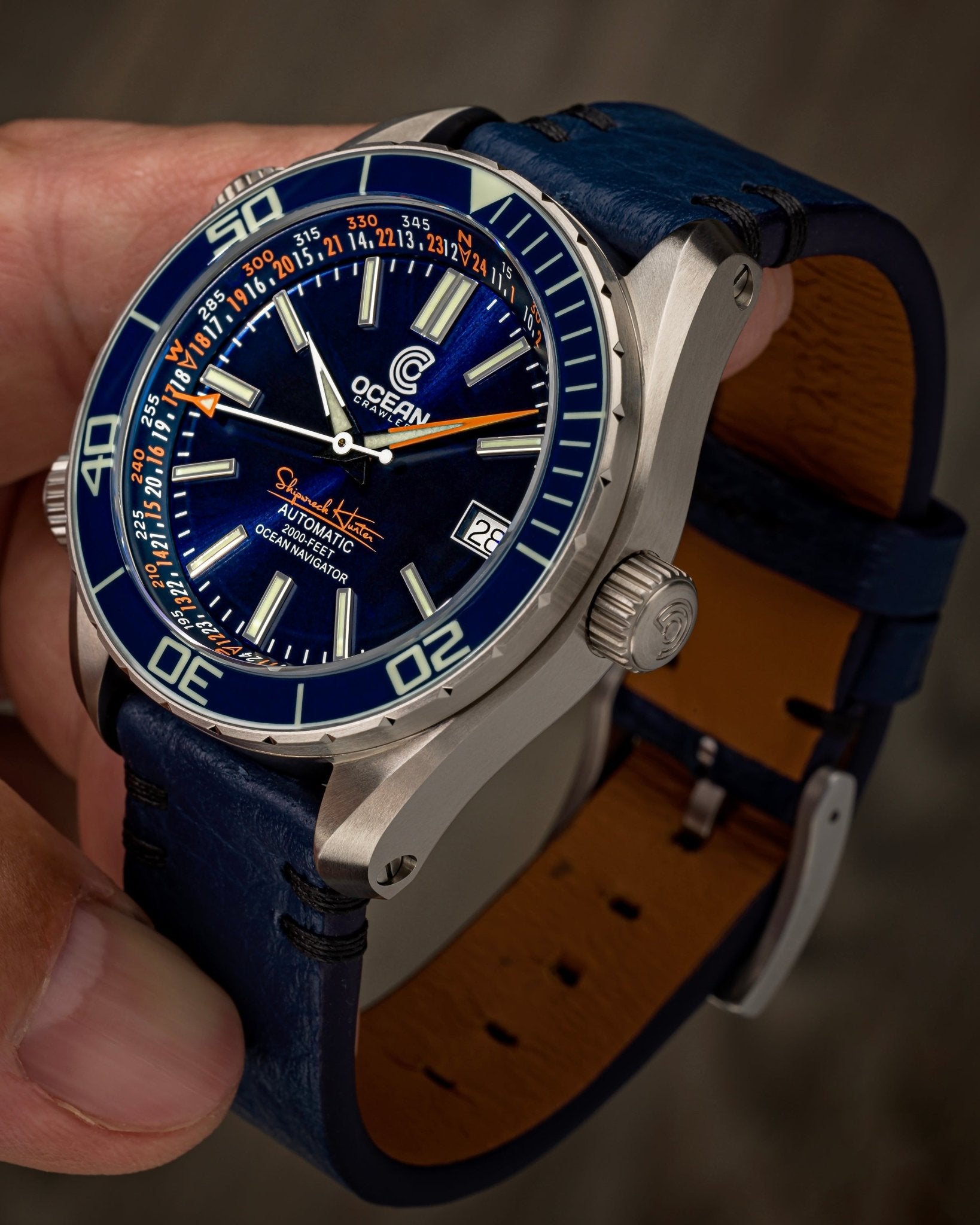 Ocean Navigator Blue V3 – Limited Edition Titanium Automatic Dive Watch