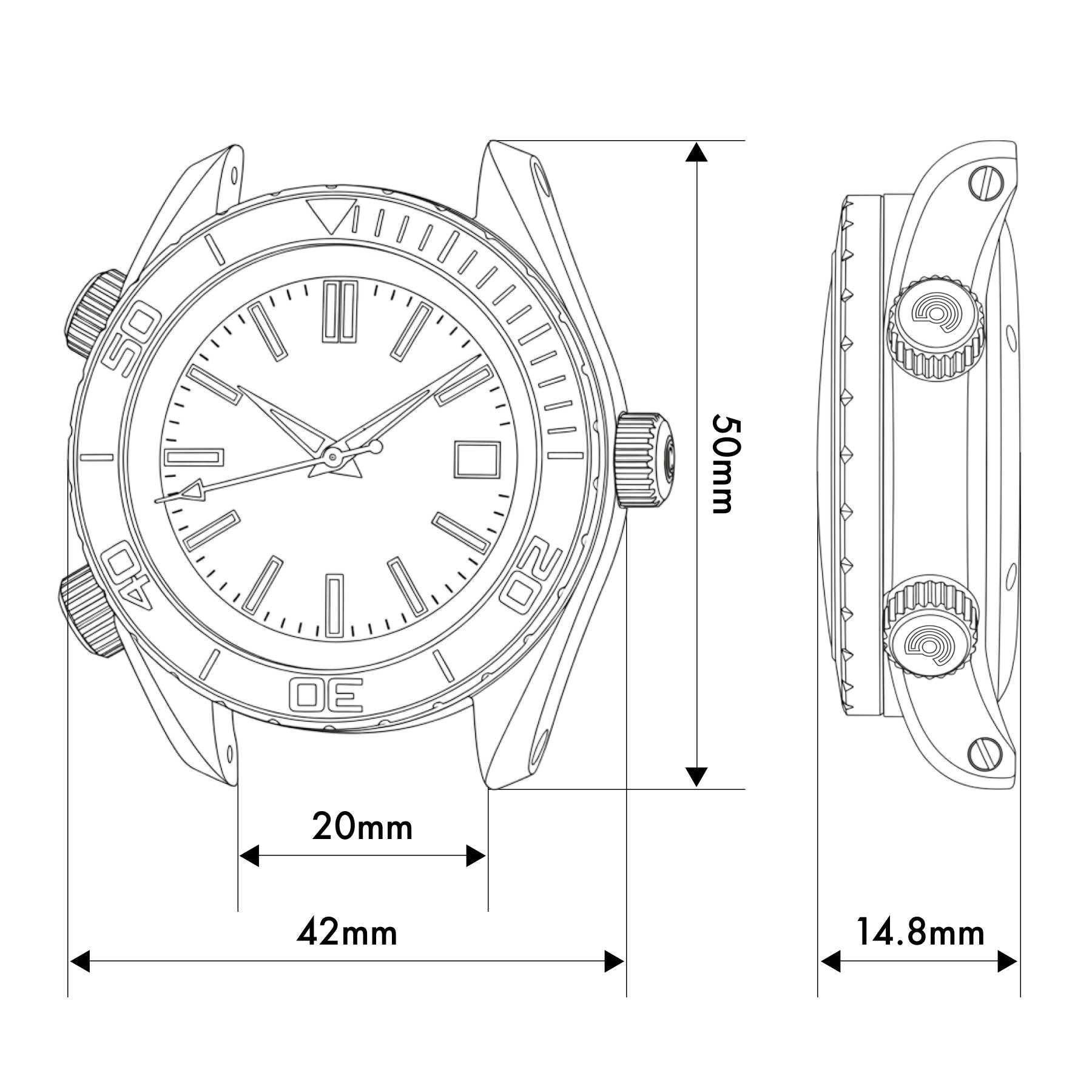 Ocean Crawler Ocean Navigator - Aqua V3 - Titanium