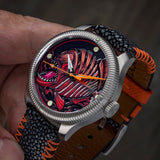 Ocean Crawler Piranha - Ceramic - Enamel Dial - LE - Ocean Crawler Watch Co.