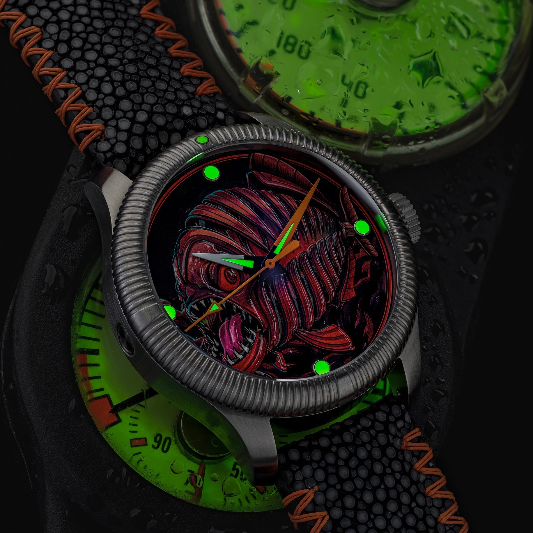 Piranha - Ceramic-Enamel Dial - LE