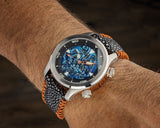 Black Stingray Leather Strap - 22mm - Ocean Crawler Watch Co.
