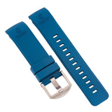 Blue Fitted Rubber Strap for Core Diver - SS Buckle - 22mm - Ocean Crawler Watch Co.