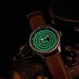 Brown Leather Band With Signed Stainless Steel Buckle - 22mm - Curved Lugs - Ocean Crawler Watch Co.