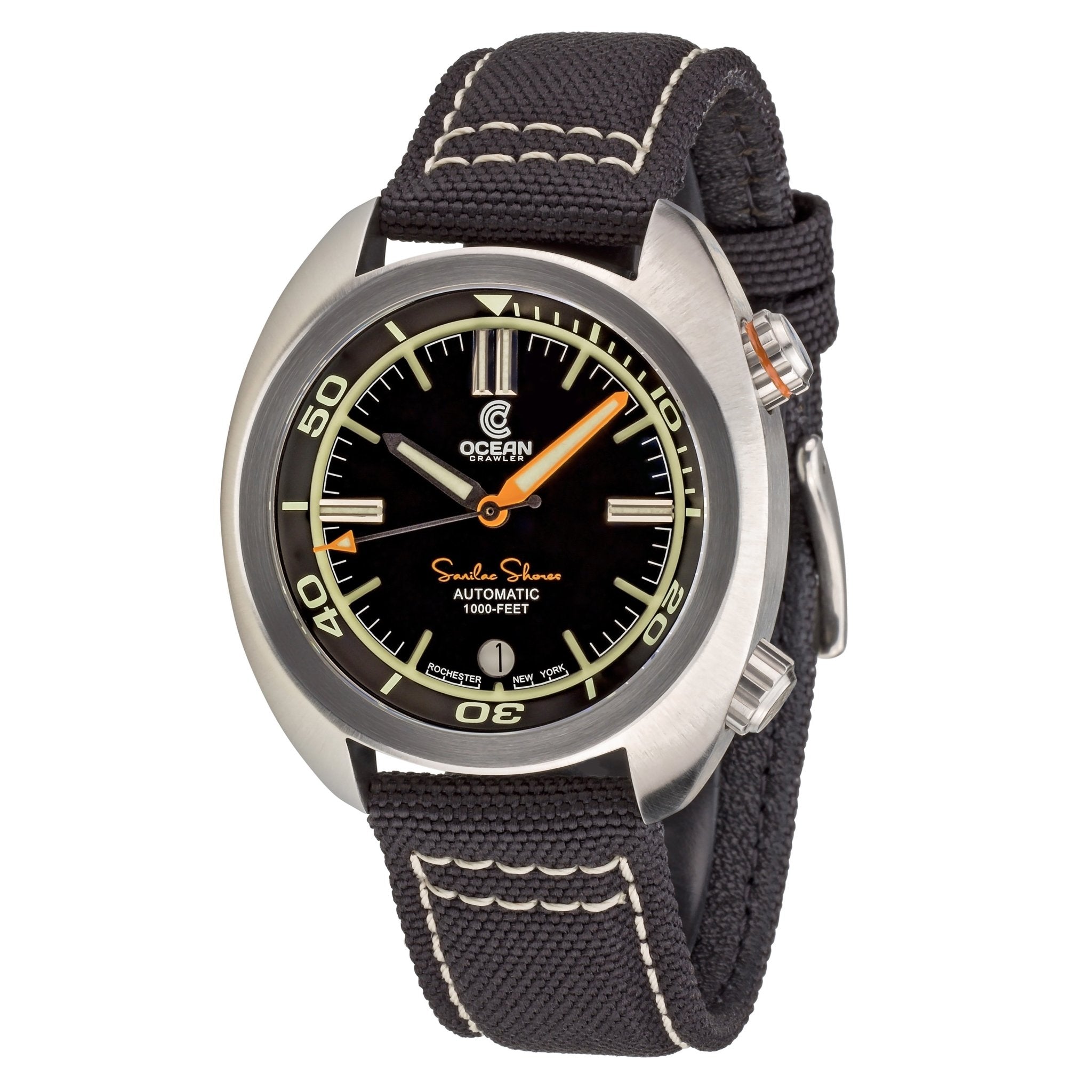 Great Lakes Diver - Black - Preorder - Ocean Crawler Watch Co.